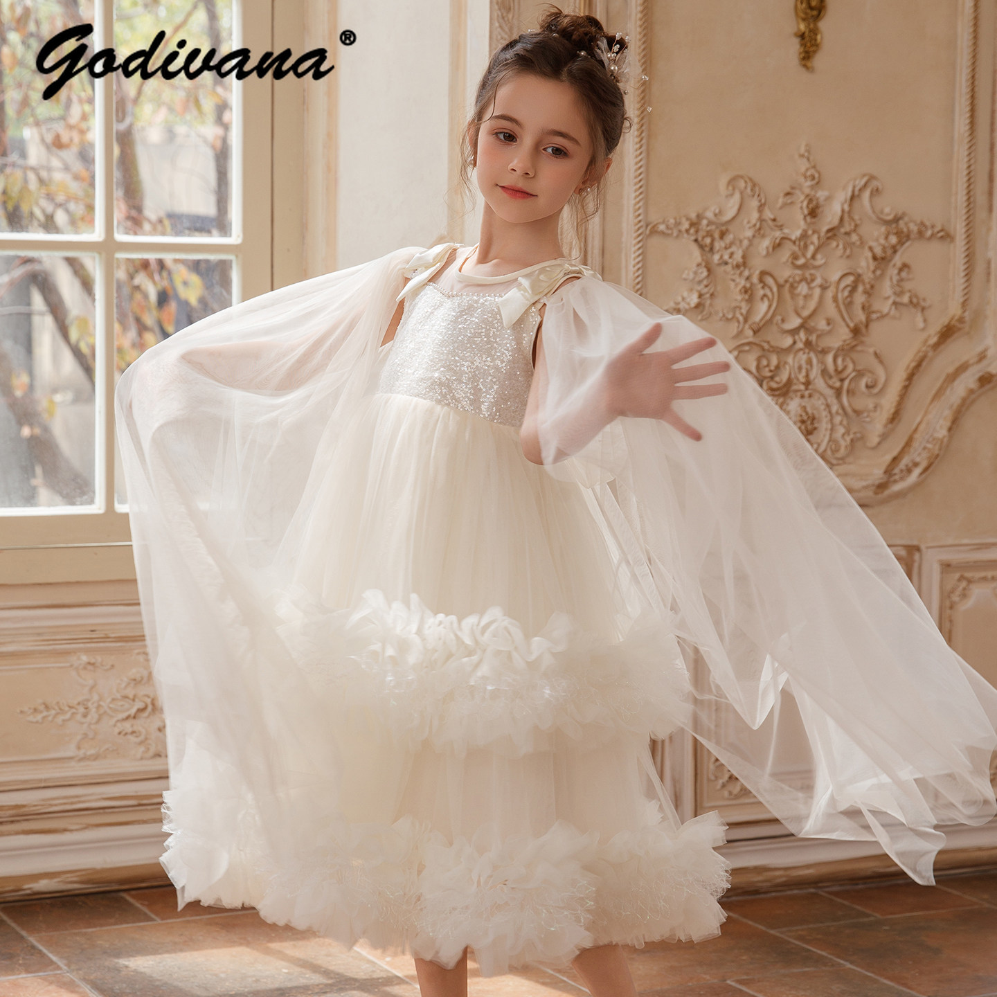 Baby Clothing Dresser - Robe de princesse formelle haut de