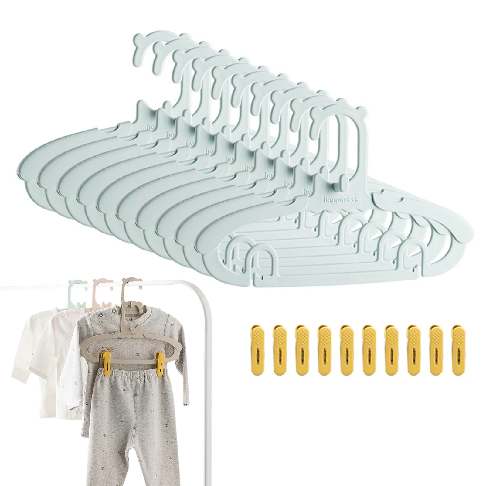 Baby Clothing Hanging Rack - Cintres réglables pour vêtements d'enfants, cintres